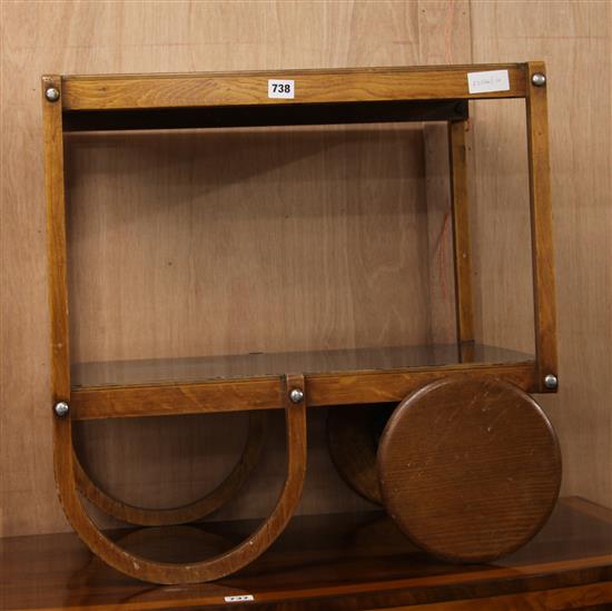 An Alvar Aalto style trolley W.61cm